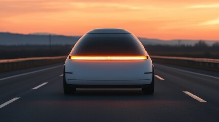 lectric SUV parked in nature