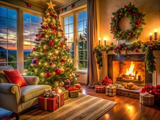 Enchanting Christmas Morning at Home with Cozy Decor and Gifts