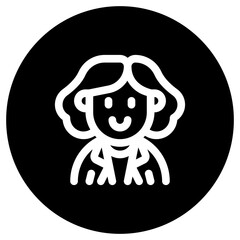 Editable business woman avatar vector icon. User, profile, identity, persona. Part of a big icon set family. Perfect for web and app interfaces, presentations, infographics, etc