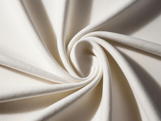 The white silk cloth showcases a smooth, refined surface.