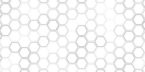 Hexagon seamless pattern. Honeycomb shape geometric background. Orange grid abstract ornament. abstract shape, space for text, objects, vector illustration