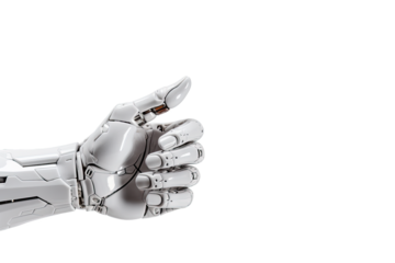 cyborg finger 0n transparent background