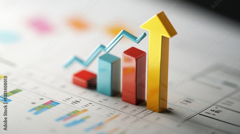 Poster Analyzing business growth through data visualization techniques