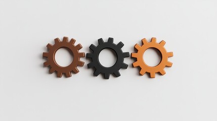 Interconnected gears representing mechanics and precision in engineering design
