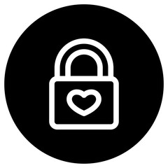 Editable heart lock, love lock vector icon. Wedding, valentine, love, celebration. Part of a big icon set family. Perfect for web and app interfaces, presentations, infographics, etc