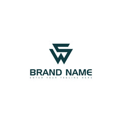 Letter WS or SW logo for professional company