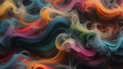 Image of Creative Abstract smoke background. Abstract smoke waves design. AI generated image printed on Printed Glass Splashbacks