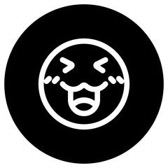 Editable happy cute face expression emoticon vector icon. Part of a big icon set family. Part of a big icon set family. Perfect for web and app interfaces, presentations, infographics, etc