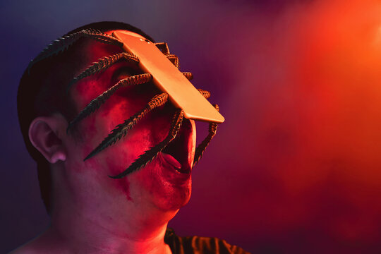 Digital smartphone robot killer, Addiction concept