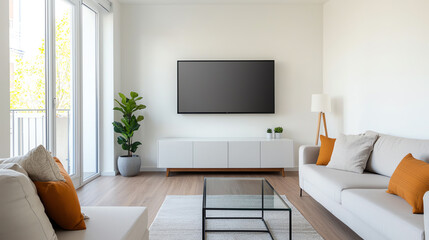 Modern living room with stylish decor.