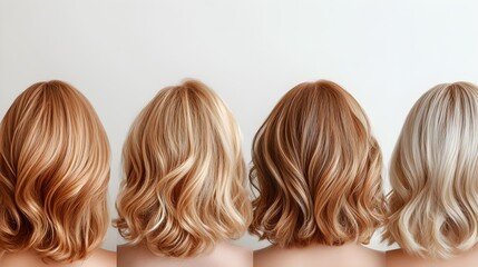 Fototapeta premium Before and after curly hair transformation using honey, showcasing dry, frizzy hair before, and soft, bouncy, shiny curls after natural honey treatment