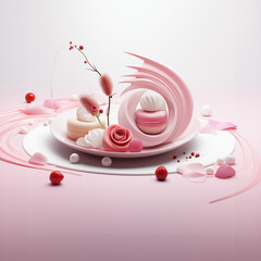 Valentine day table decoration 