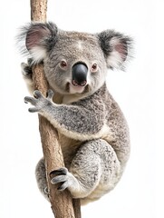 Fototapeta premium koala isolated on white background