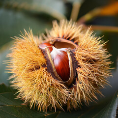 가을, 밤송이, 밤, 군밤