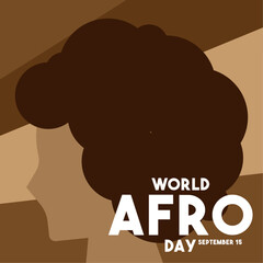 World Afro Day. September 15.