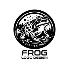 Obraz premium Frog Vector Logo Design