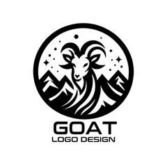 Goat Vector Logo Design