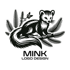 Mink Vector Logo Design