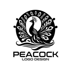 Peacock Vector Logo Design
