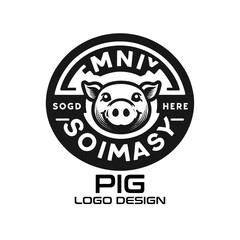 Pig Vector Logo Design