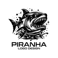 Piranha Vector Logo Design