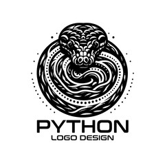 Python Vector Logo Design