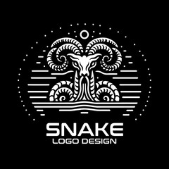 Snake Vector Logo Design