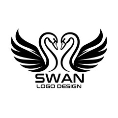 Swan Vector Logo Design