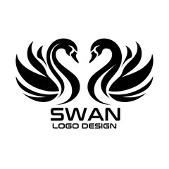 Swan Vector Logo Design