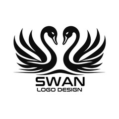 Swan Vector Logo Design