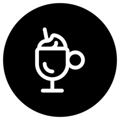 Editable frappe vector icon. Cafe, coffee shop, restaurant, drink, beverages. Part of a big icon set family. Perfect for web and app interfaces, presentations, infographics, etc