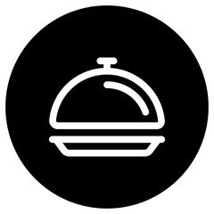Obraz premium Editable food cover, serving vector icon. Food, restaurant. Part of a big icon set family. Perfect for web and app interfaces, presentations, infographics, etc