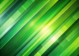 Geometric Green Background with Diagonal Stripes and Gradients for Modern Design Projects