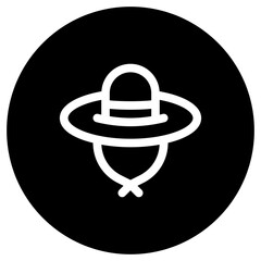 Editable sun hat vector icon. Part of a big icon set family. Perfect for web and app interfaces, presentations, infographics, etc