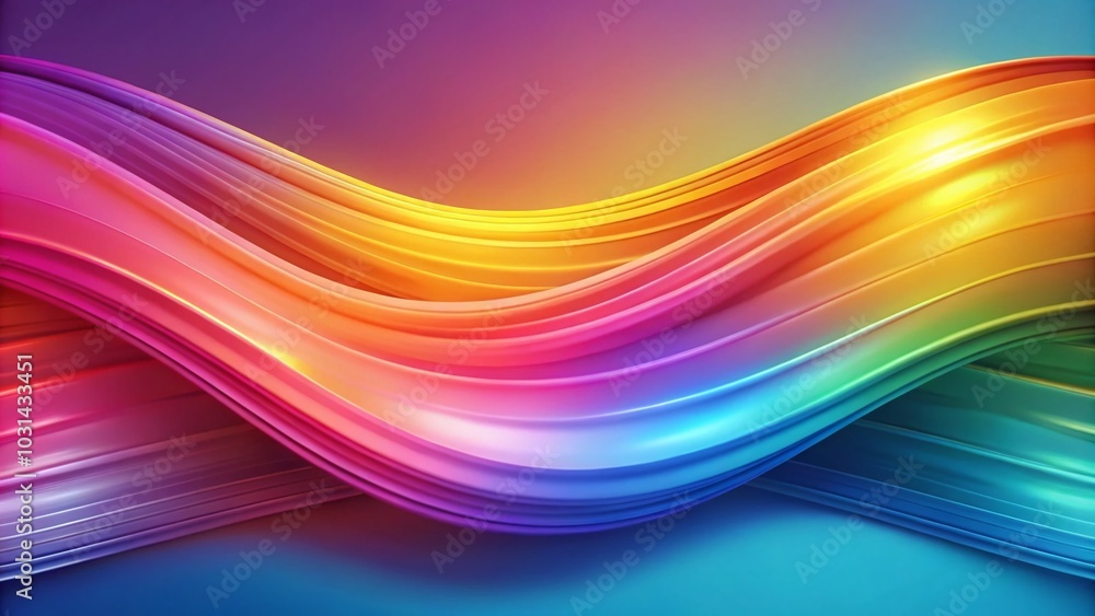 Poster gradient wave pattern background with soft surface for creative projects