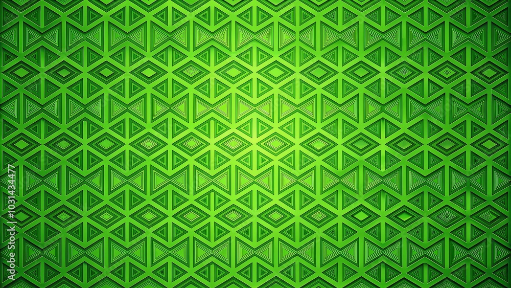 Poster green abstract background with geometric seamless pattern for creative projects and modern design us