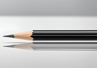 Lead pencil set against a white background.