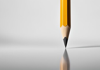 Lead pencil set against a white background.