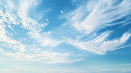 White Clouds Against Blue Sky
