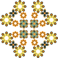 colorful floral pattern illustration