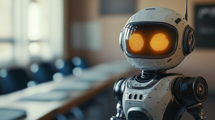 Robot presenting for work