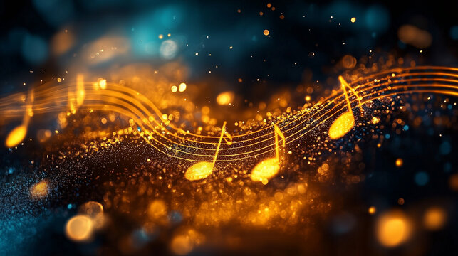Music Note Room Background