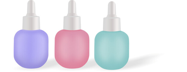 Mockup Bottle Serum Skincare series color