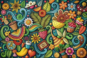 Fototapeta premium Hand Drawn Doodles Collection for Candid Photography Inspiration