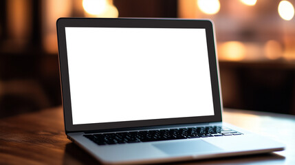 Fototapeta premium laptop on a table