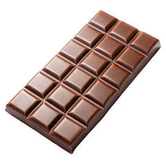 Obraz premium Chocolate bar isolated on transparent background