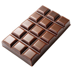 Fototapeta premium Chocolate bar isolated on transparent background