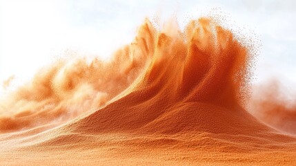 Obraz premium Isolated Curry Powder on White Background