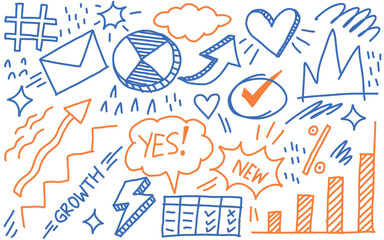 Investment, freehand doodle, transparent, creativity, illustrated notes