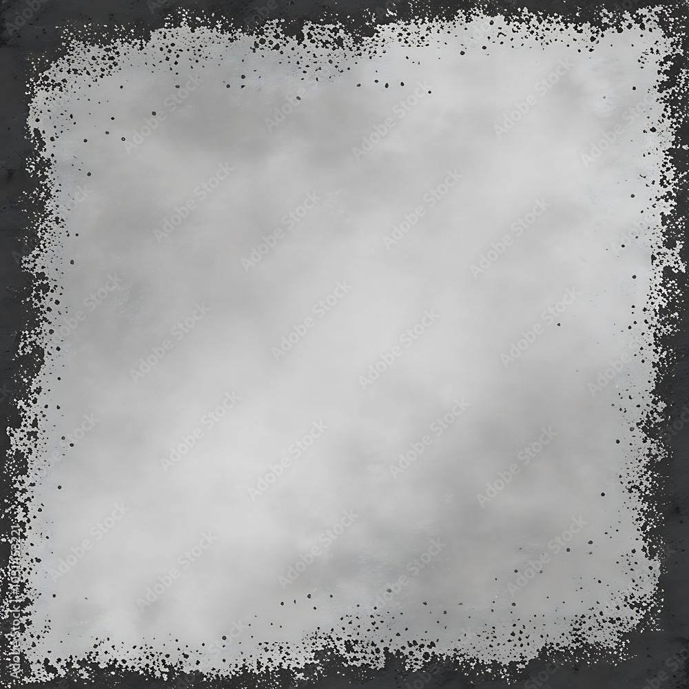 Poster abstract digital artwork featuring a square layout with a central light gray area surrounded by a te